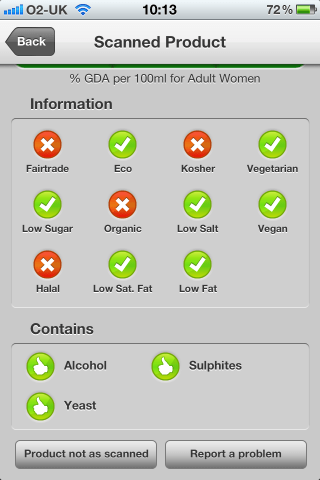 Can I Eat It iPhone App lets you know what is in the Dom Perignon Champagne